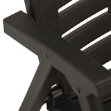 Garden Chairs 4 pcs Plastic Anthracite