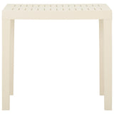 Garden Table White 79x65x72 cm Plastic - Side View