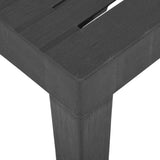 Garden Table Grey 79x65x72 cm Plastic - Top-Down View