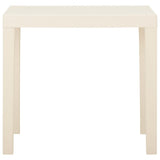 Garden Table White 79x65x72 cm Plastic