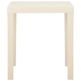Garden Table White 79x65x72 cm Plastic - Side View