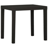 Garden Table Anthracite 79x65x72 cm Plastic