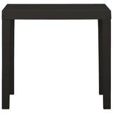 Garden Table Anthracite 79x65x72 cm Plastic - Front View