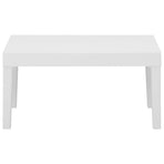 Garden Lounge Table Plastic White