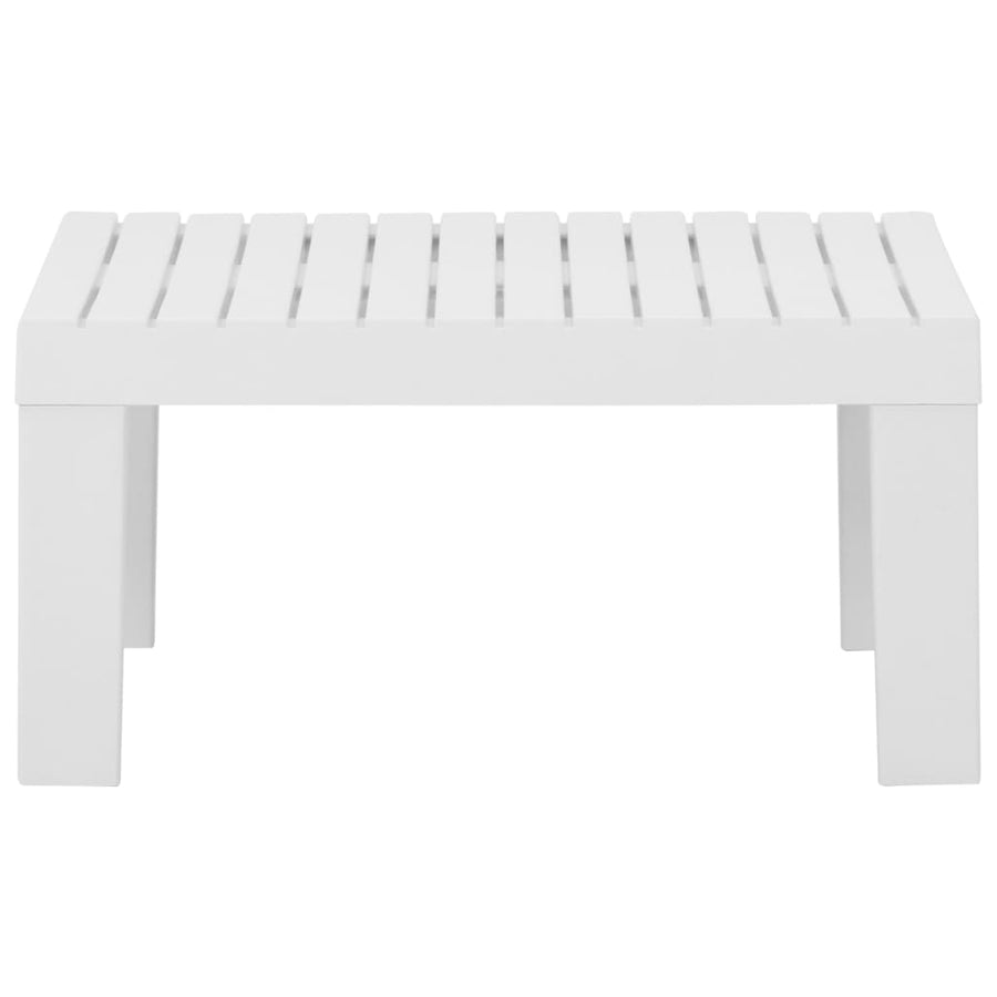 Garden Lounge Table Plastic White