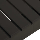 Garden Lounge Table Plastic Grey - Top-Down View