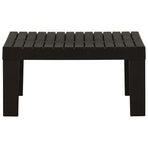 2 Piece Garden Lounge Set with Cushions Plastic Grey
