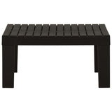 2 Piece Garden Lounge Set with Cushions Plastic Grey - 45-Degree Angle