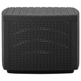 Garden Table Grey 53x53x40 cm Plastic - Side View