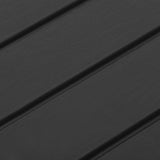 Garden Table Grey 53x53x40 cm Plastic - Rear View