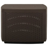 Garden Table Mocha 53x53x40 cm Plastic - Front View