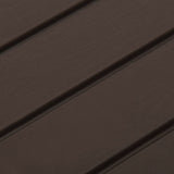 Garden Table Mocha 53x53x40 cm Plastic - Rear View