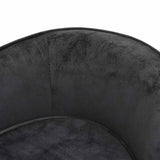 Dog Sofa Dark Grey 69x49x40 cm Plush - Close-Up Angle
