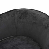 Dog Sofa Dark Grey 69x49x40 cm Plush - Close-Up Angle