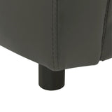Dog Sofa Dark Grey 67x41x39 Cm Faux Leather