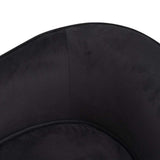 Dog Sofa Black 69x49x40 cm Plush and Faux Leather - Close-Up Angle