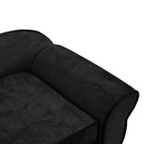 Dog Sofa Black 72x45x30 cm Plush - Low Angle