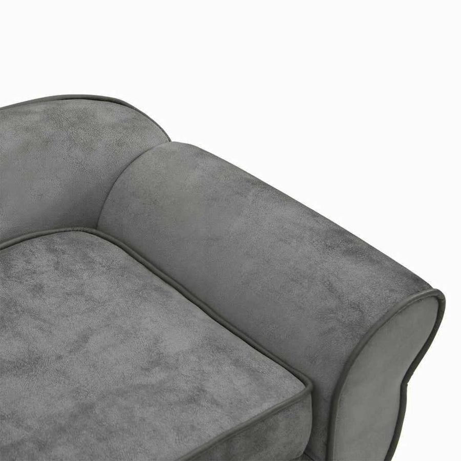Dog Sofa Dark Grey 72x45x30 Cm Plush