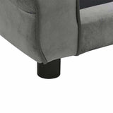 Dog Sofa Dark Grey 72x45x30 cm Plush