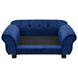 Dog Sofa Blue 72x45x30 cm Plush
