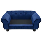 Dog Sofa Blue 72x45x30 cm Plush