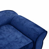 Dog Sofa Blue 72x45x30 cm Plush