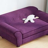 Dog Sofa Burgundy 72x45x30 cm Plush