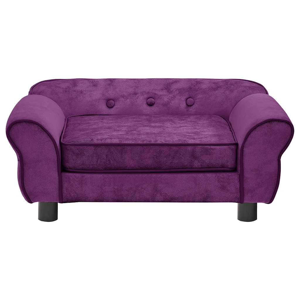Dog Sofa Burgundy 72x45x30 cm Plush