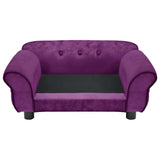 Dog Sofa Burgundy 72x45x30 cm Plush