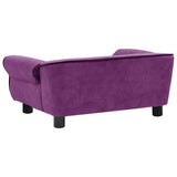 Dog Sofa Burgundy 72x45x30 cm Plush