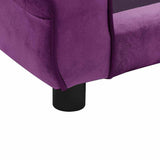 Dog Sofa Burgundy 72x45x30 cm Plush