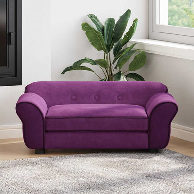 Dog Sofa Burgundy 72x45x30 cm Plush