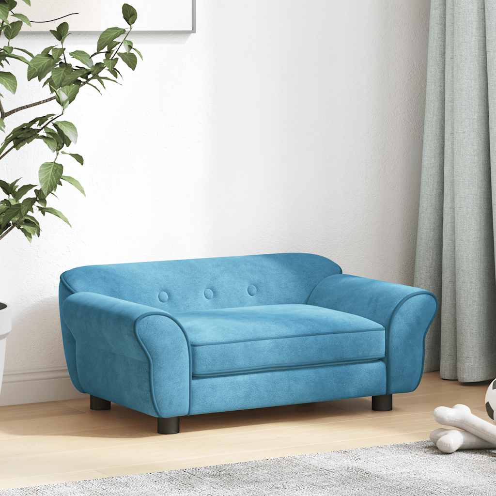 Dog Sofa Turquoise 72x45x30 cm Plush