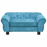 Dog Sofa Turquoise 72x45x30 cm Plush - 45-Degree Angle