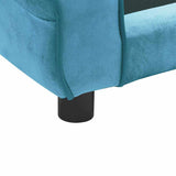 Dog Sofa Turquoise 72x45x30 cm Plush - Extra Image