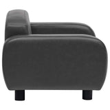 Dog Sofa Dark Grey 80x50x40 cm Faux Leather - Top-Down View