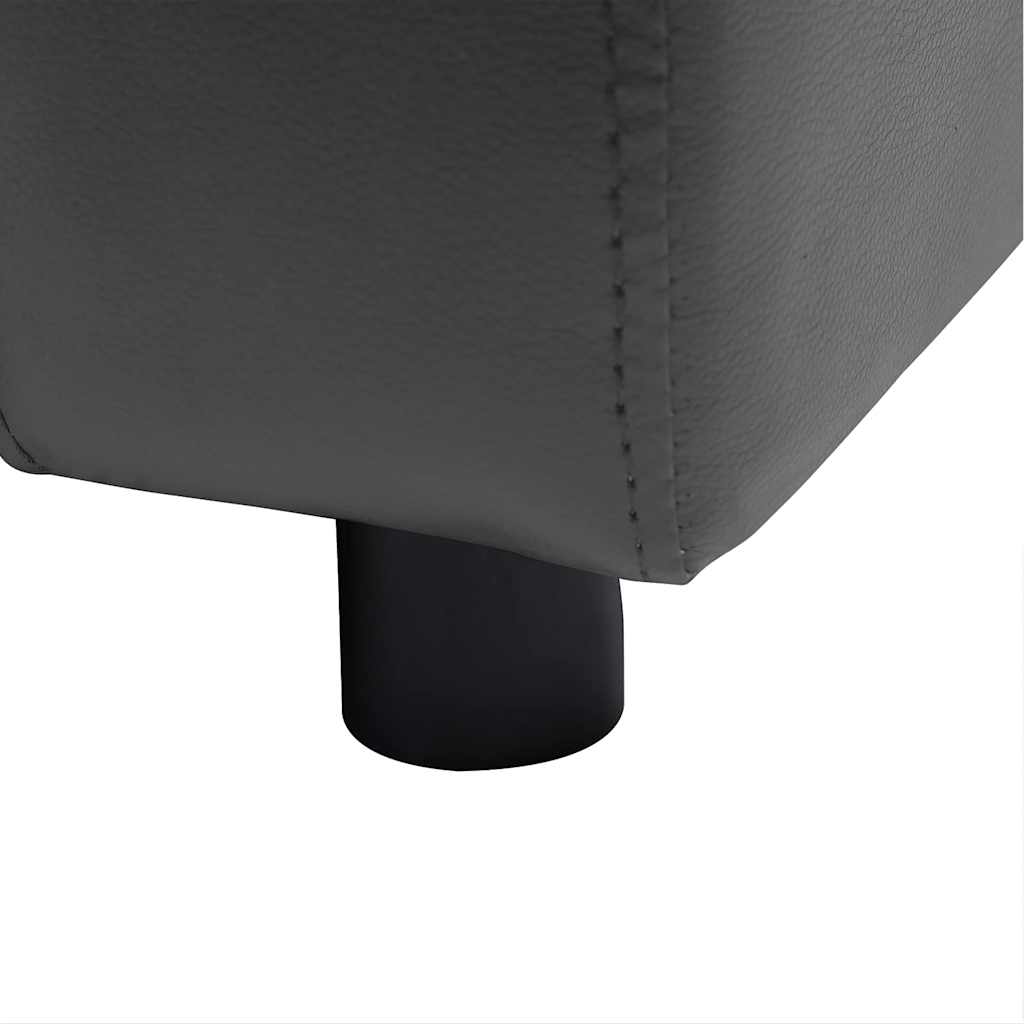 Dog Sofa Dark Grey 80x50x40 cm Faux Leather
