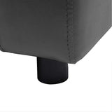Dog Sofa Dark Grey 80x50x40 cm Faux Leather
