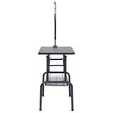 Adjustable Dog Grooming Table with 1 Loop and Basket - Top-Down View