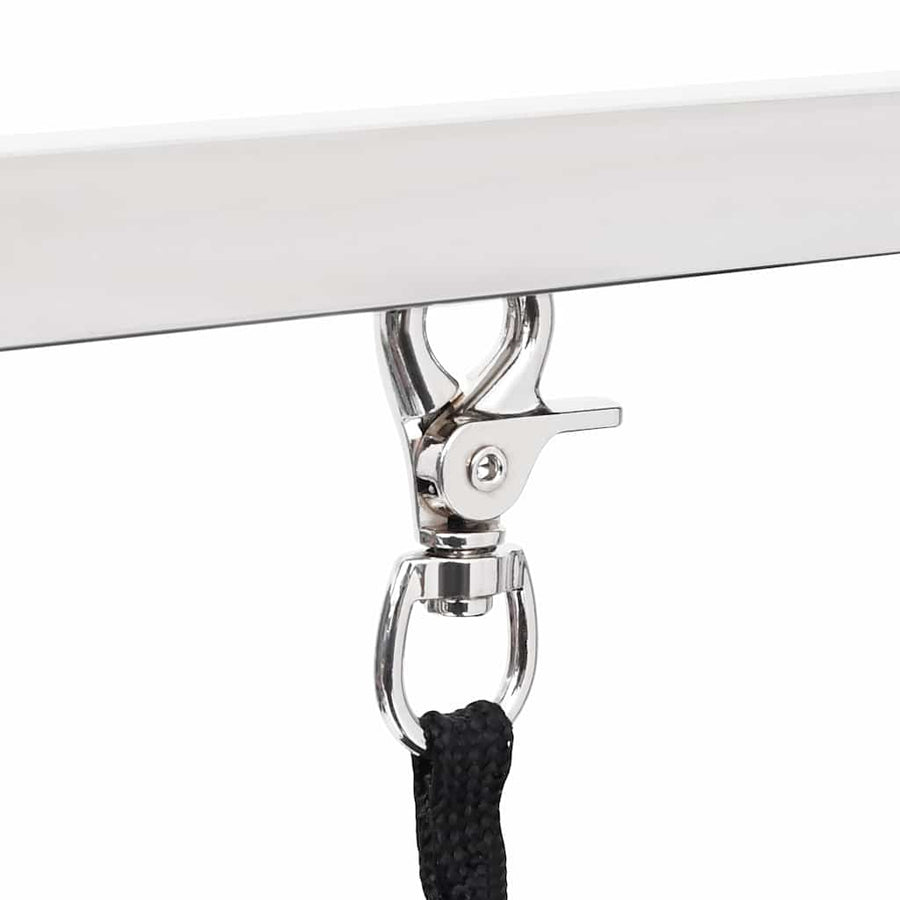 Adjustable Dog Grooming Table with 2 Loops and Basket