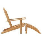 Adirondack Chair with Footrest Solid Wood Teak