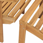 Adirondack Chair with Footrest Solid Wood Teak