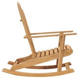 Adirondack Rocking Chair Solid Wood Teak - Side View
