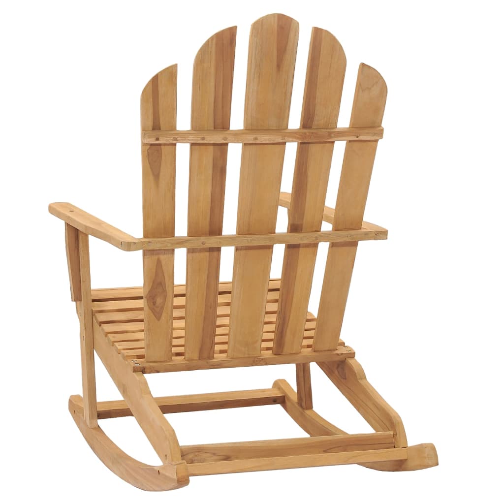 Adirondack Rocking Chair Solid Wood Teak