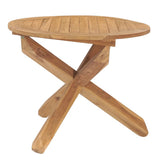 Garden Dining Table ?90x75 cm Solid Wood Teak