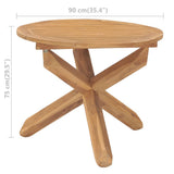 Garden Dining Table ?90x75 cm Solid Wood Teak