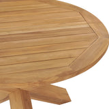 Garden Dining Table ?110x75 cm Solid Wood Teak - Top-Down View