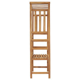 Garden Bench with Pergola 115 cm Solid Wood Teak - Side View