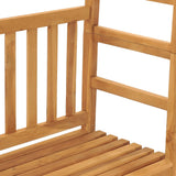 Garden Bench with Pergola 115 cm Solid Wood Teak