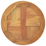 Table Top Solid Teak Wood Round 2.5 cm 40 cm - 45-Degree Angle
